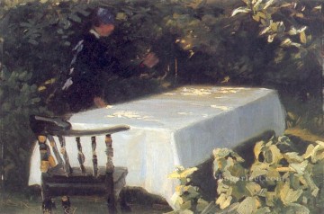 ペダー・セヴェリン・クロイヤー Painting - メサ・エン・エル・ハルディン 1887 ペダー・セヴェリン・クロイヤー